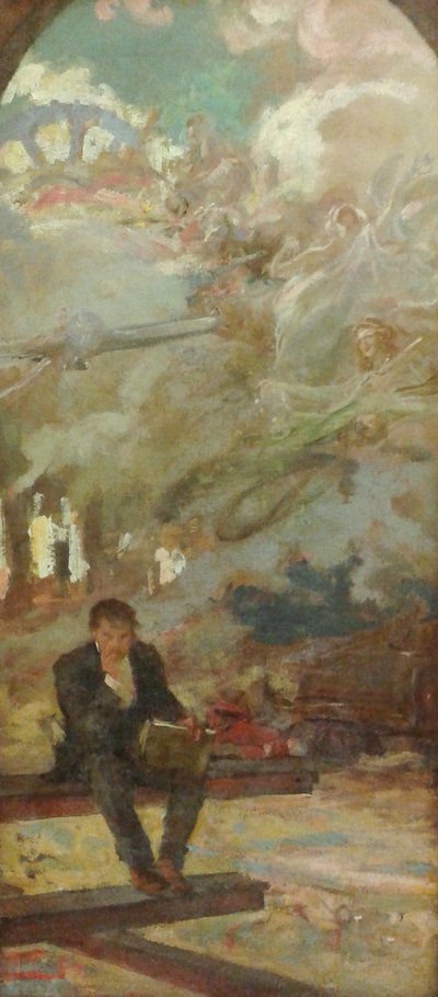 Allegorie [Studie voor de decoratie van de Club de Engenharia] door Henrique Bernardelli